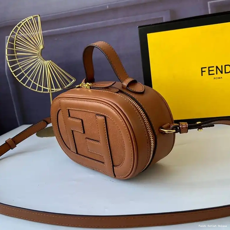 Affordable Case Fendi Camera Calf Brown Mini Leather In O'Lock 0419